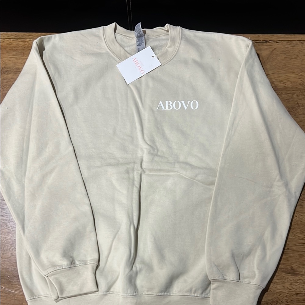 ABOVO tan Crewneck Sweatshirt